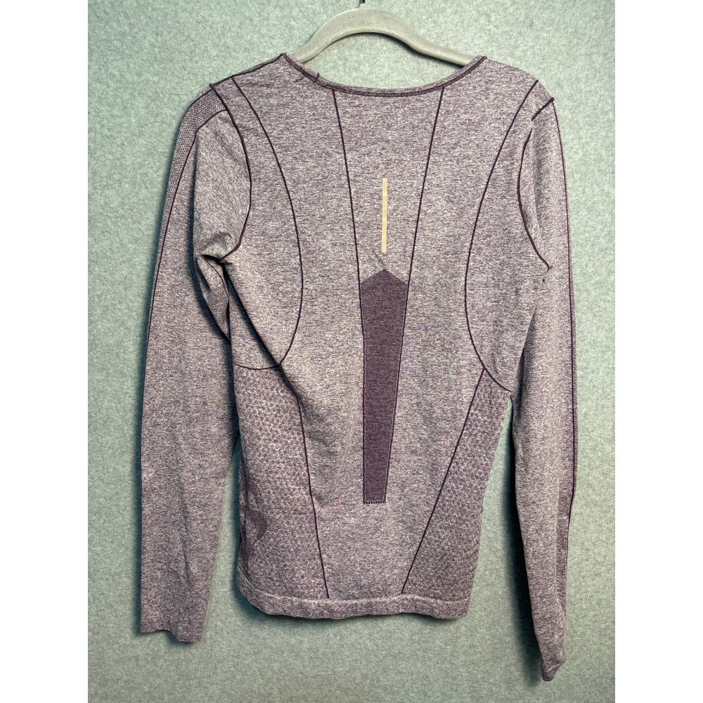 Nike Dri-FIT Long Sleeve Running Top Medium Purple Athletic Gym Workout Tee - Picture 7 of 9